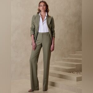 Banana Republic Lido Wide Leg Pants Desert Thyme